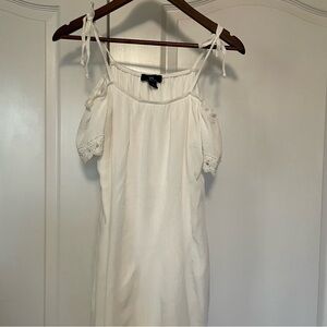 White Cold Shoulder Dress